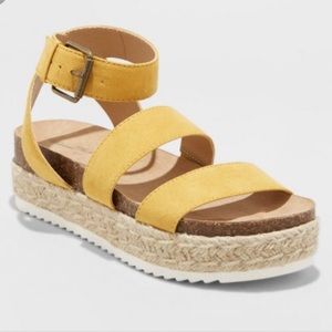 Target Universal Thread yellow espadrille sandals
